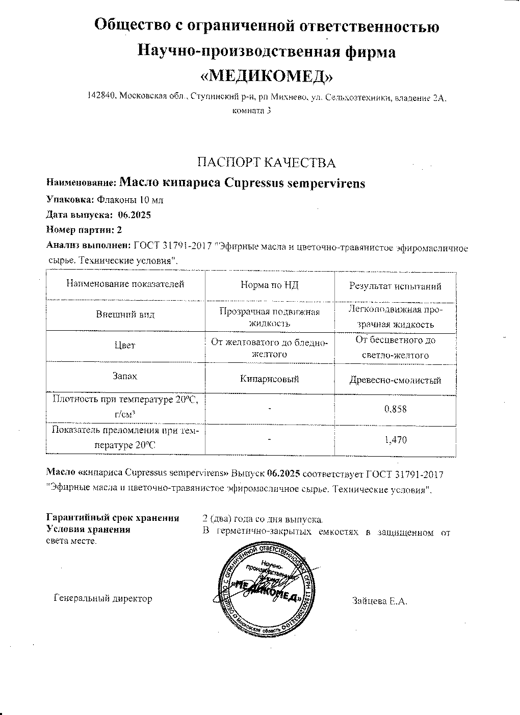 Паспорт №062025